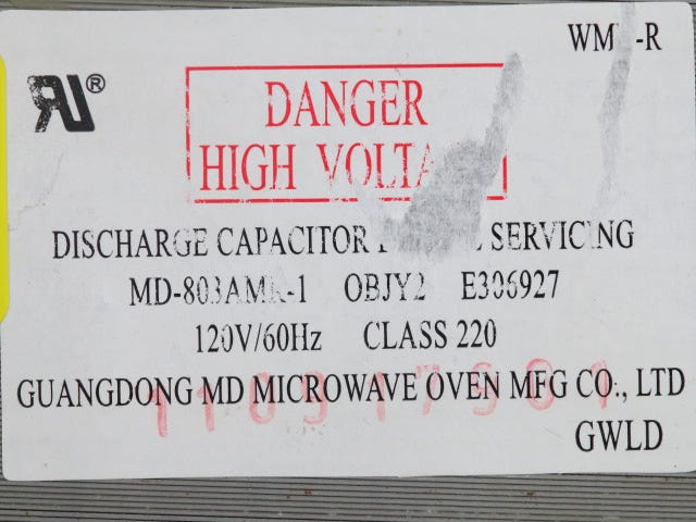 Emerson Microwave HV Transformer 251200200267
