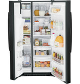GE® ENERGY STAR® 27.9 Cu. Ft. Side-By-Side Refrigerator with Extra Tall Dispenser and In-Door Icemaker GSS23GGPBB