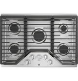 GE Profile 30" Built-In Gas Cooktop with 5 Burners and an Optional Extra-Large Cast Iron Griddle PGP7030SLSS-Stainless Steel