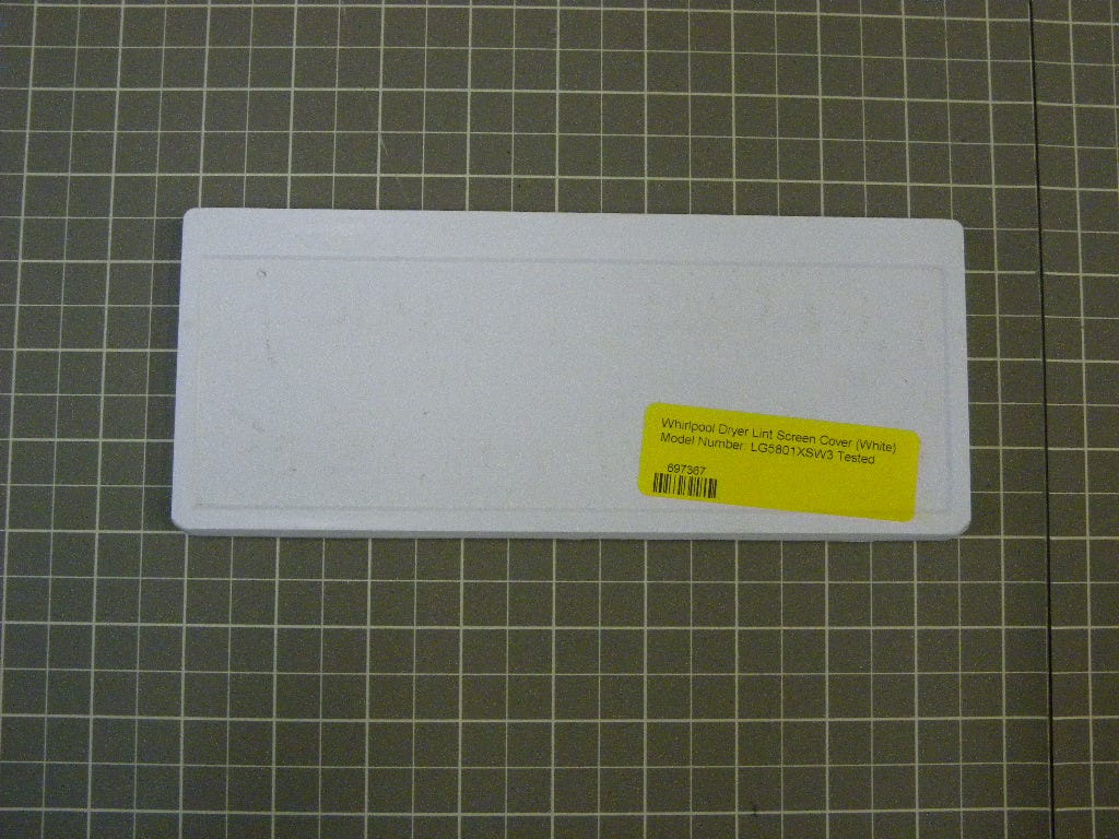 Whirlpool Dryer Lint Screen Cover (White) 697367