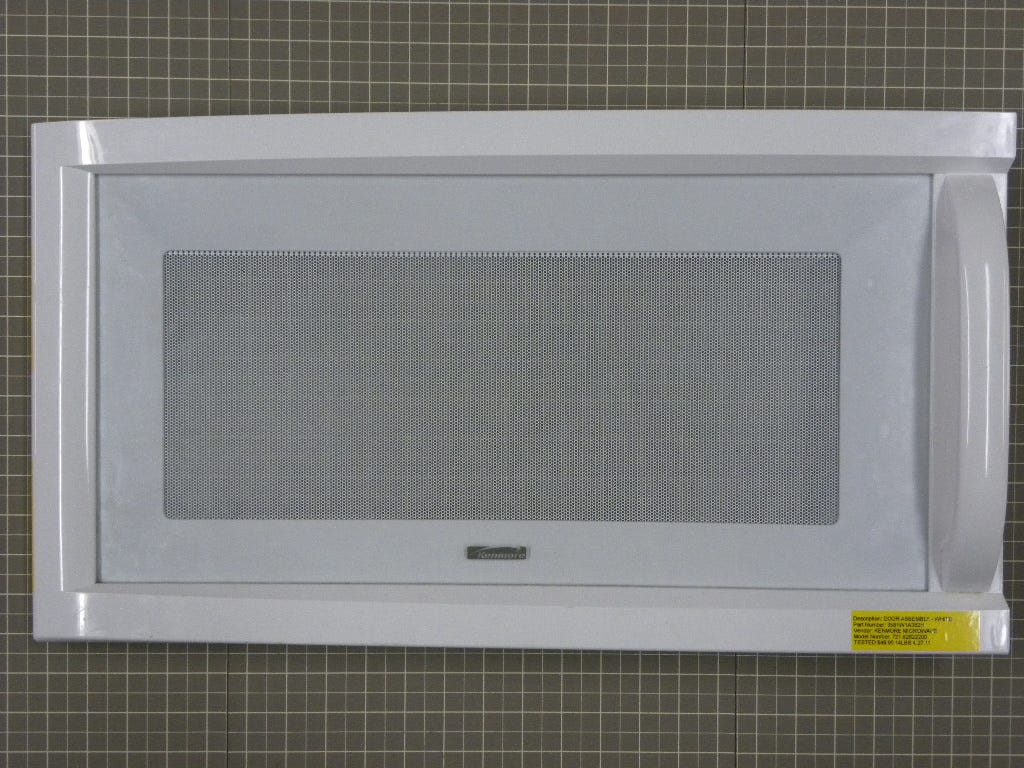 Kenmore Microwave Door (White) 3581W1A352H