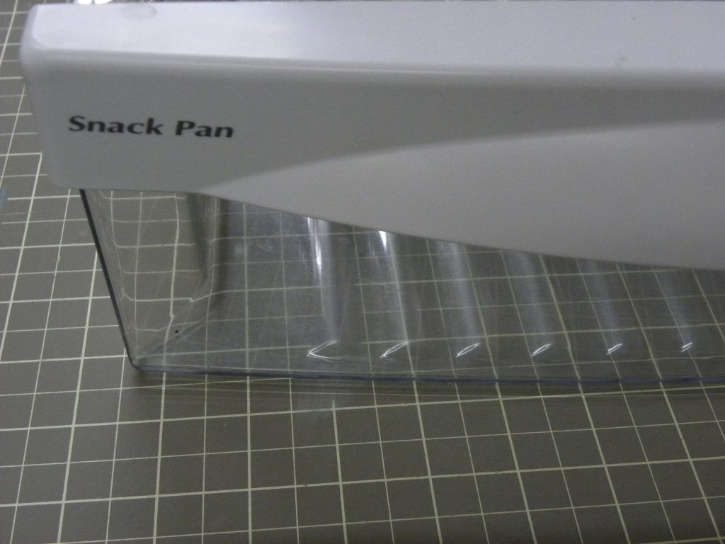 GE Refrigerator Upper Snack Pan WR32X10839