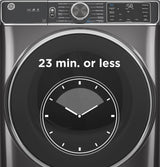 GE® 7.8 cu. ft. Capacity Smart Front Load Gas Dryer with Steam and Sanitize Cycle GFD65GSPVDS