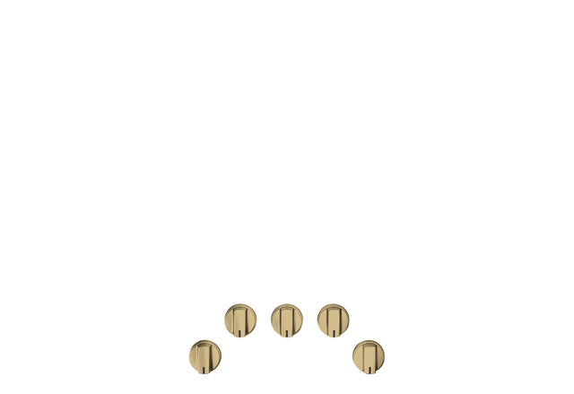 CAFÉ™ 5 Gas Cooktop Knobs - Brushed Brass CXCG1K0PMCG