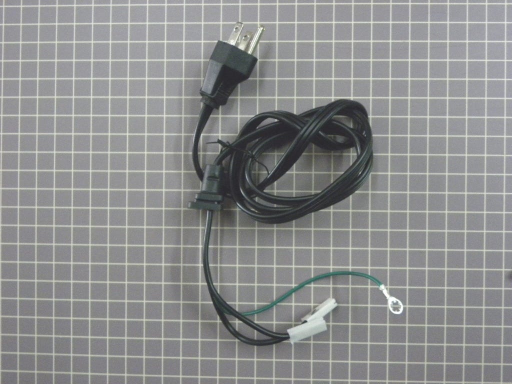GE Microwave AC Cord with Plug WB18X10270