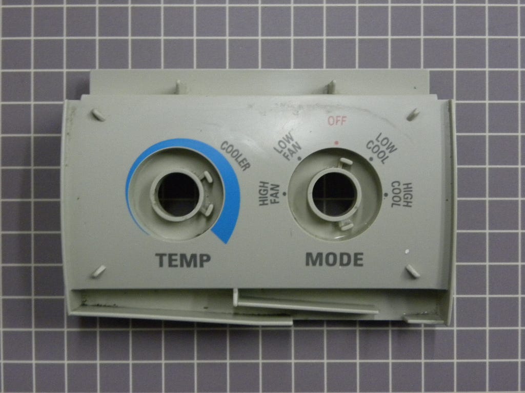 Knob Base/Control Panel WJ12X10049