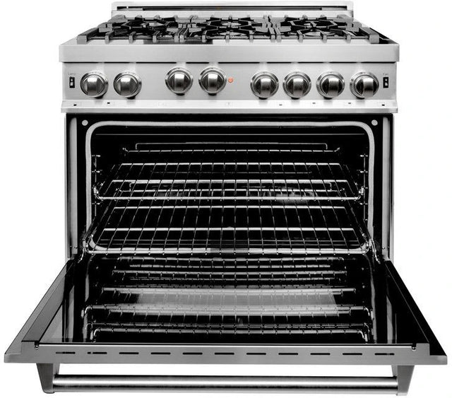 ZLINE 36" Stainless Steel Pro Style Gas Range RG36