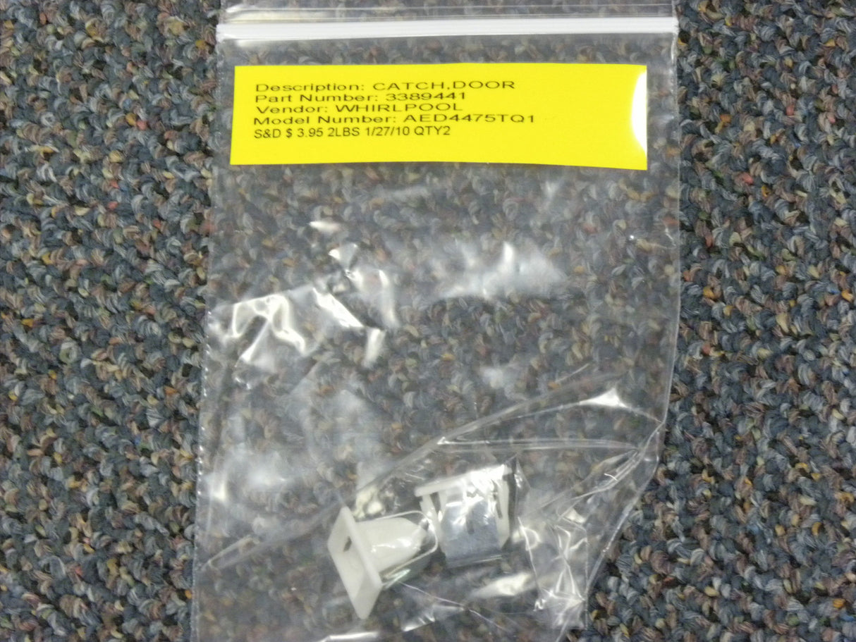 Whirlpool Dryer Door Catch 389441