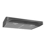 Broan® Alta 30-inch Under-Cabinet Range Hood, 375 Max Blower CFM, Black Stainless Steel BQDD130BLS