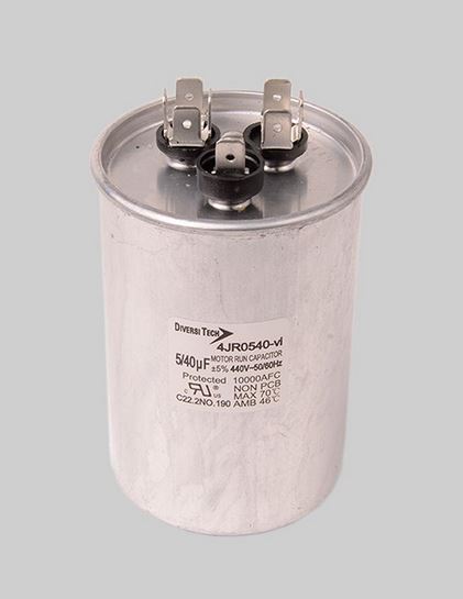 Capacitor Run 40+5 MFD 440V Round Dual CAP405440R