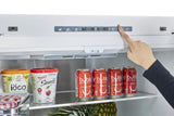 Classic Retro 36-inch 21.4 cu. ft. Frost Free French Door Counter Depth Refrigerator with Built-In Ice Maker in Ocean Marshmallow White, ENERGY STAR® UGP-595L W AC
