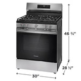 Frigidaire 30" Gas Range with Steam Clean FCRG3062ASB