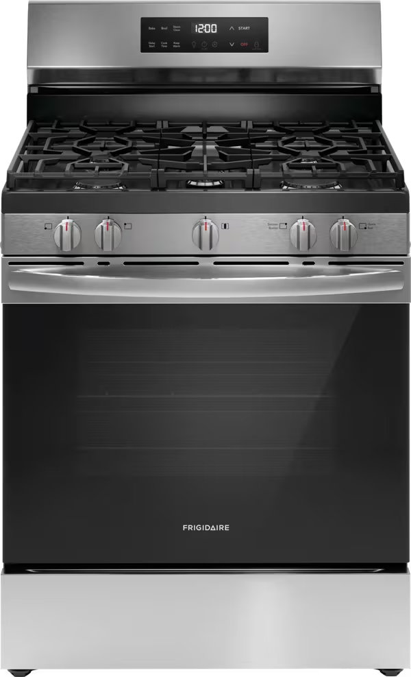 Frigidaire 30" Gas Range with Steam Clean FCRG3062ASB