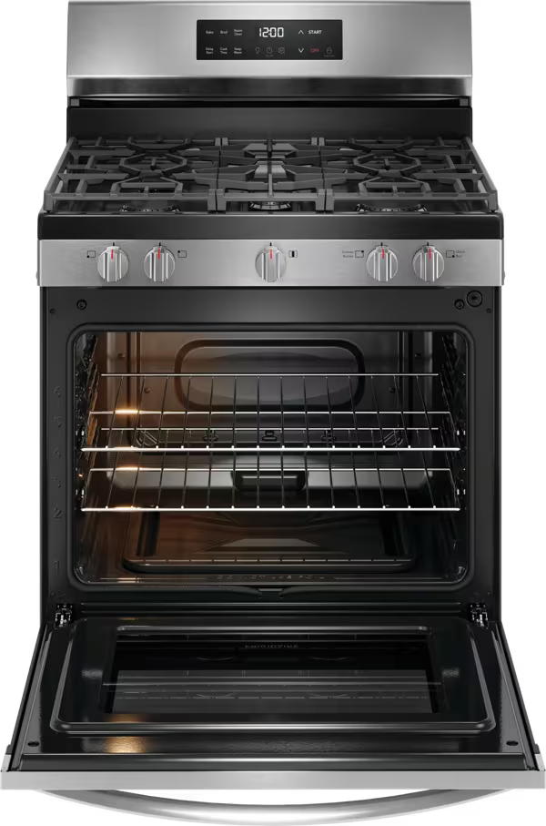 Frigidaire 30" Gas Range with Steam Clean FCRG3062ASB