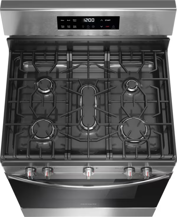 Frigidaire 30" Gas Range with Steam Clean FCRG3062ASB
