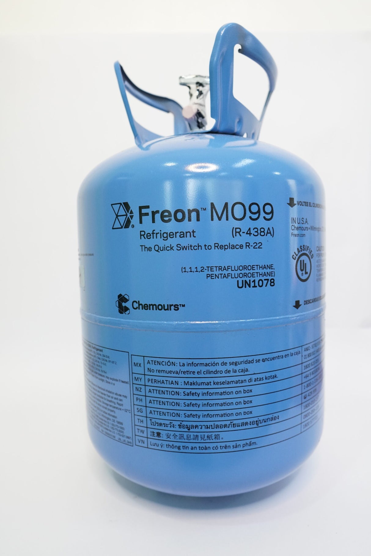 25LB R438A Refrigerant Freon for Air Conditioners - Steel Cylinder Packaging Tank