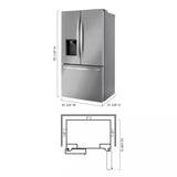 LG 26 cu. ft. Smart Counter-Depth MAX™ French Door Refrigerator LCFC26XSS