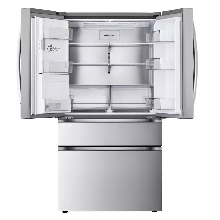 LG 25 cu. ft. Smart Counter-Depth MAX™ 4-Door French Door Refrigerator with Full-Convert Drawer™  LF25G8330S