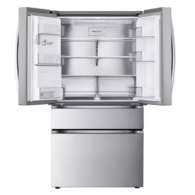 LG 29 cu. ft. Smart Standard-Depth MAX™ 4-Door French Door Refrigerator with Full-Convert Drawer™ LF29H8330S