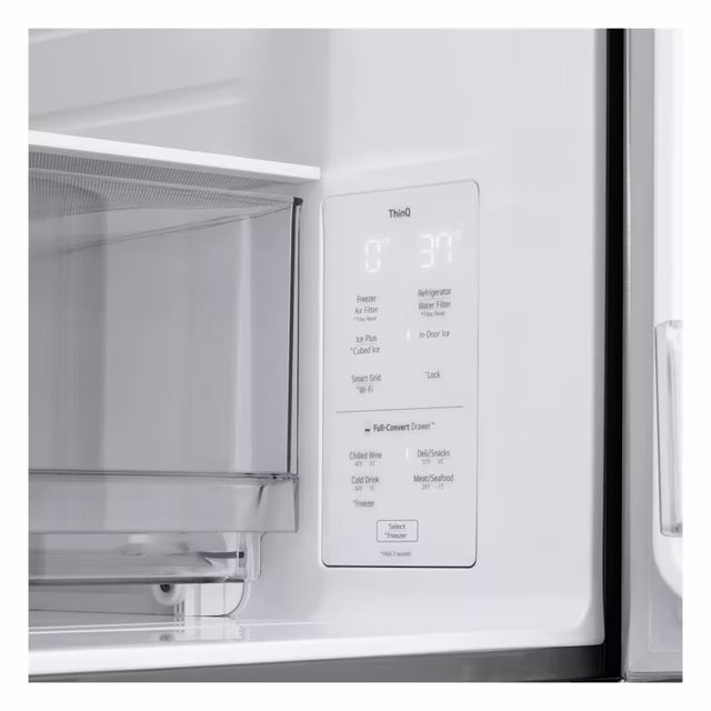 LG 29 cu. ft. Smart Standard-Depth MAX™ 4-Door French Door Refrigerator with Full-Convert Drawer™ LF29H8330S