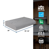 Broan-NuTone 30-Inch Under Cabinet Range Hood, ENERGY STAR, 350 Max Blower CFM, Stainless Steel MTR2303SS