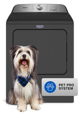 Maytag Pet Pro Top Load Electric Dryer - 7.0 cu. ft. MED6500MBK