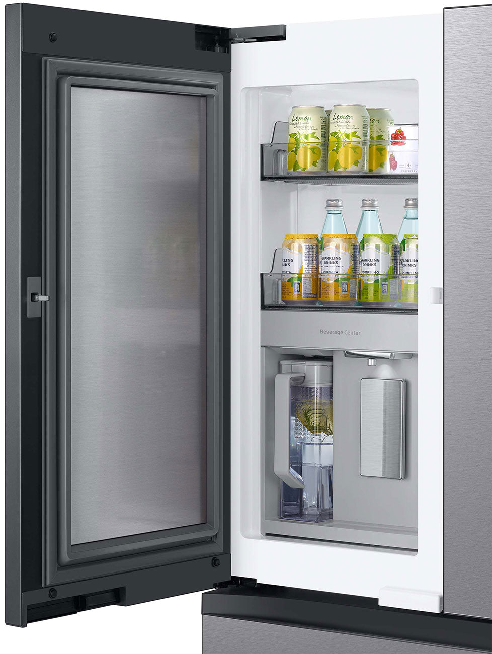 Samsung Bespoke AI 4-Door French Door Beverage Center™ | Dual Ice Maker & Flex Zone™ | 23 cu.ft.  RF23BB8600QLAA