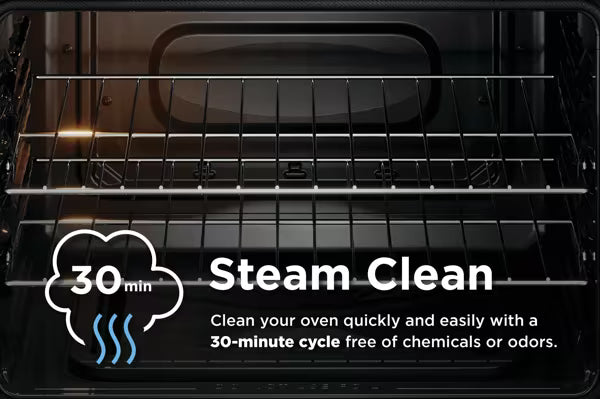 Frigidaire 30" Gas Range with Steam Clean FCRG3062ASB