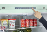 Classic Retro 36-inch 21.4 cu. ft. Frost Free French Door Counter Depth Refrigerator with Built-In Ice Maker in Summer Mint Green, ENERGY STAR® UGP-595L LG AC