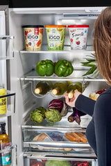 Classic Retro 36-inch 21.4 cu. ft. Frost Free French Door Counter Depth Refrigerator with Built-In Ice Maker in Midnight Black, ENERGY STAR® UGP-595L B AC