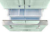 Classic Retro 36-inch 21.4 cu. ft. Frost Free French Door Counter Depth Refrigerator with Built-In Ice Maker in Summer Mint Green, ENERGY STAR® UGP-595L LG AC