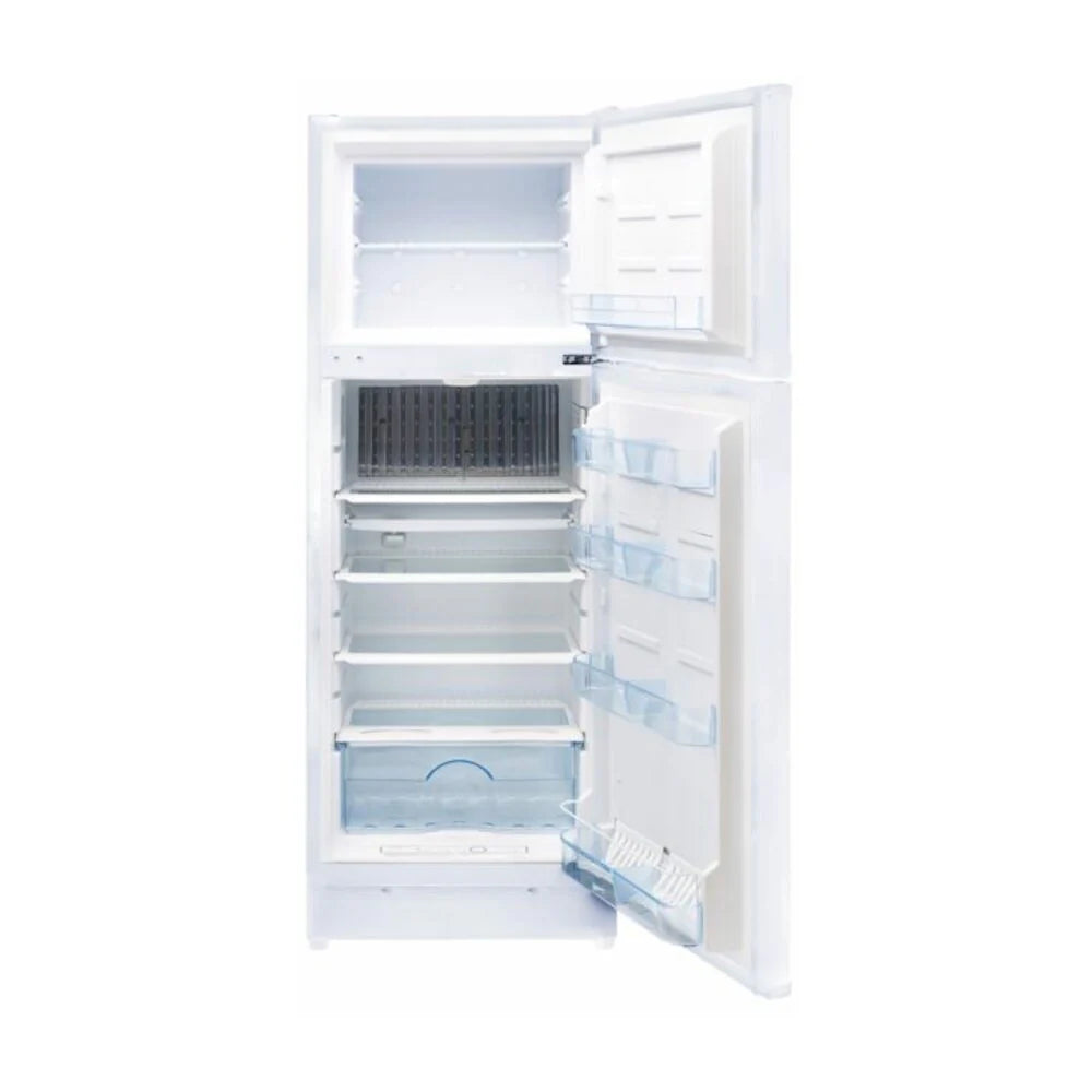 Unique Appliances UGP8CSMW 24 inch Off-Grid Propane Top Freezer Refrigerator with 8 cu. ft. Capacity, Battery Ignition, Adjustable Glass Shelves and Reversible Doors (White)