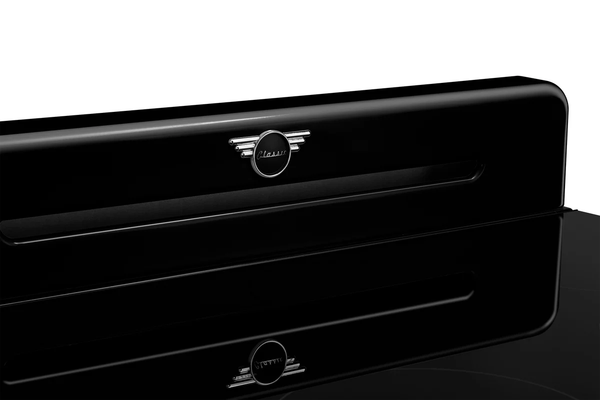 Unique 30' Classic Retro Induction Range Midnight Black UNQ-30CR IC B