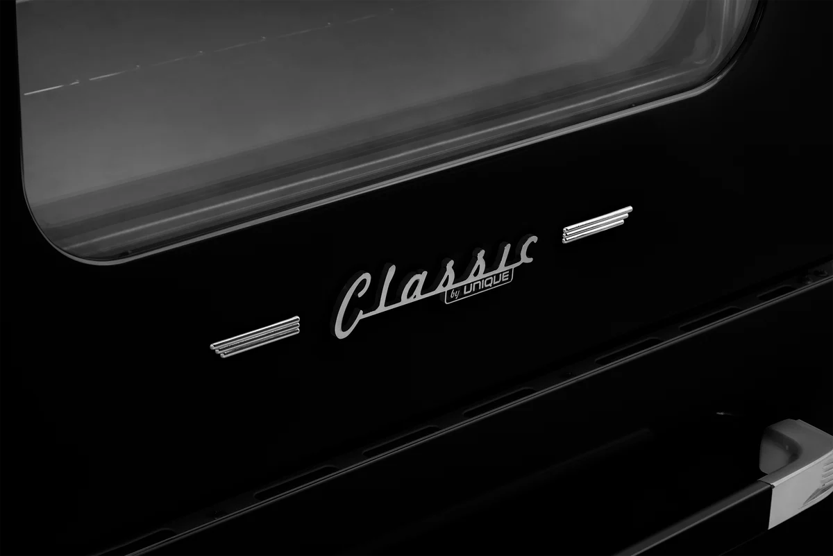 Unique 30' Classic Retro Induction Range Midnight Black UNQ-30CR IC B