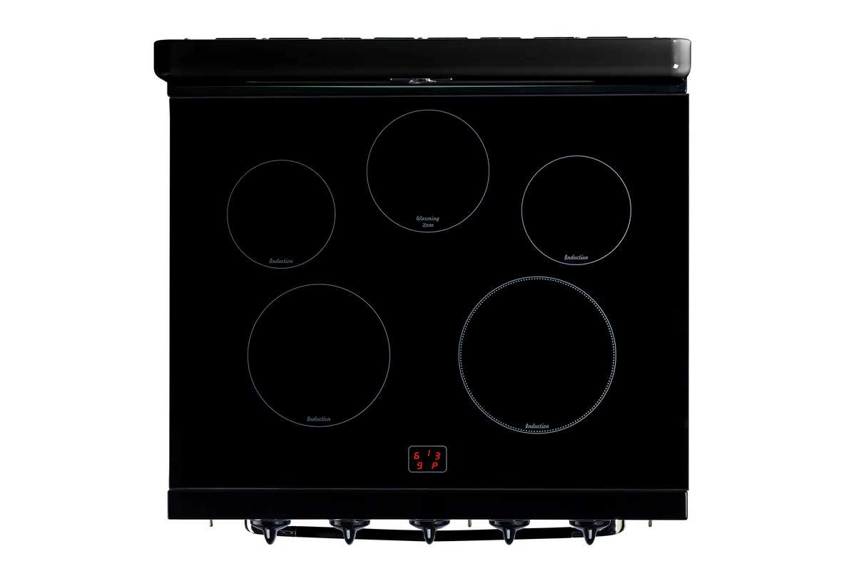 Unique 30' Classic Retro Induction Range Midnight Black UNQ-30CR IC B