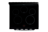 Unique 30' Classic Retro Induction Range Midnight Black UNQ-30CR IC B