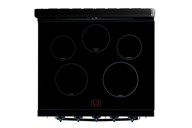 Unique 30' Classic Retro Induction Range Midnight Black UNQ-30CR IC B