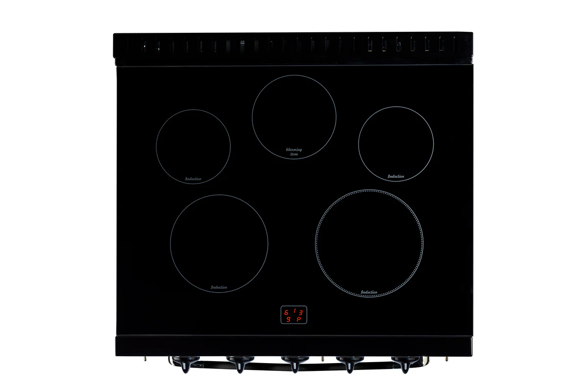 Unique 30' Classic Retro Induction Range Midnight Black UNQ-30CR IC B