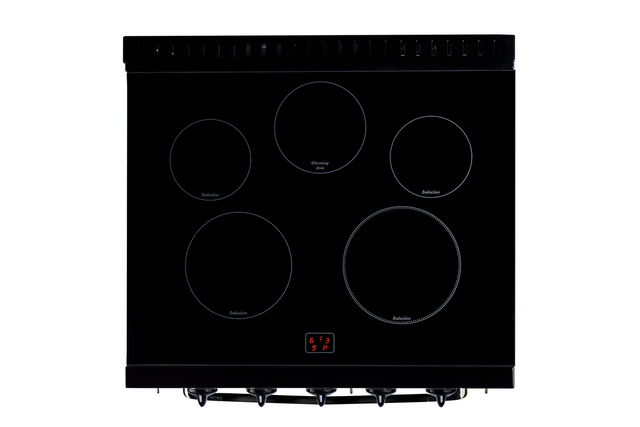 Unique 30' Classic Retro Induction Range Midnight Black UNQ-30CR IC B
