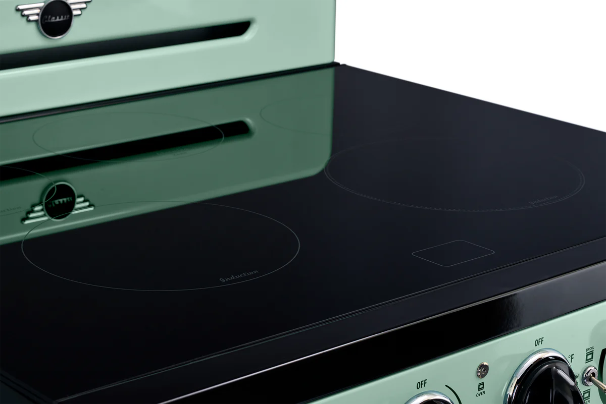 Unique 30' Classic Retro Induction Range Summer Mint Green UNQ-30CR IC LG