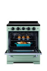 Unique 30' Classic Retro Induction Range Summer Mint Green UNQ-30CR IC LG