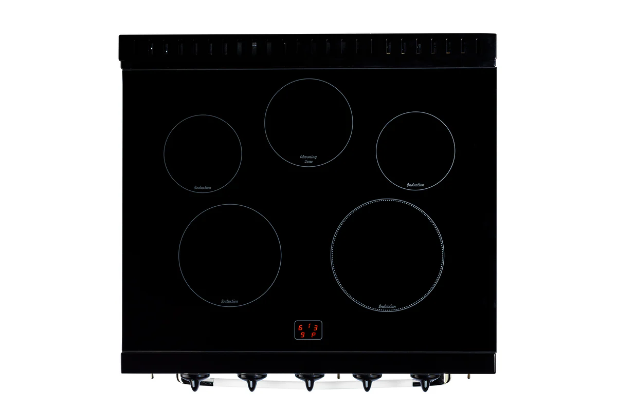 Unique 30' Classic Retro Induction Range Marshmallow White UNQ-30CR IC W