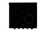Unique 30' Classic Retro Induction Range Marshmallow White UNQ-30CR IC W