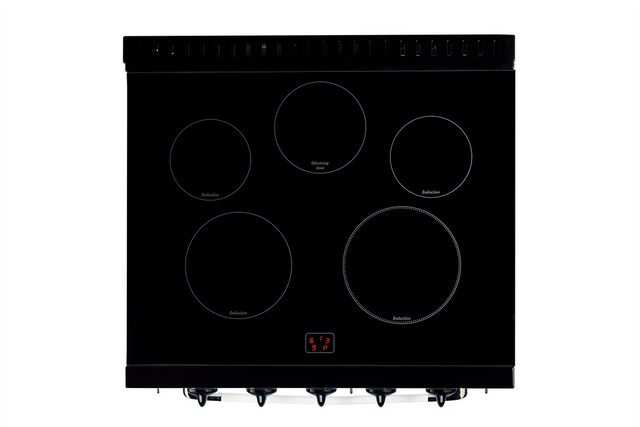 Unique 30' Classic Retro Induction Range Marshmallow White UNQ-30CR IC W