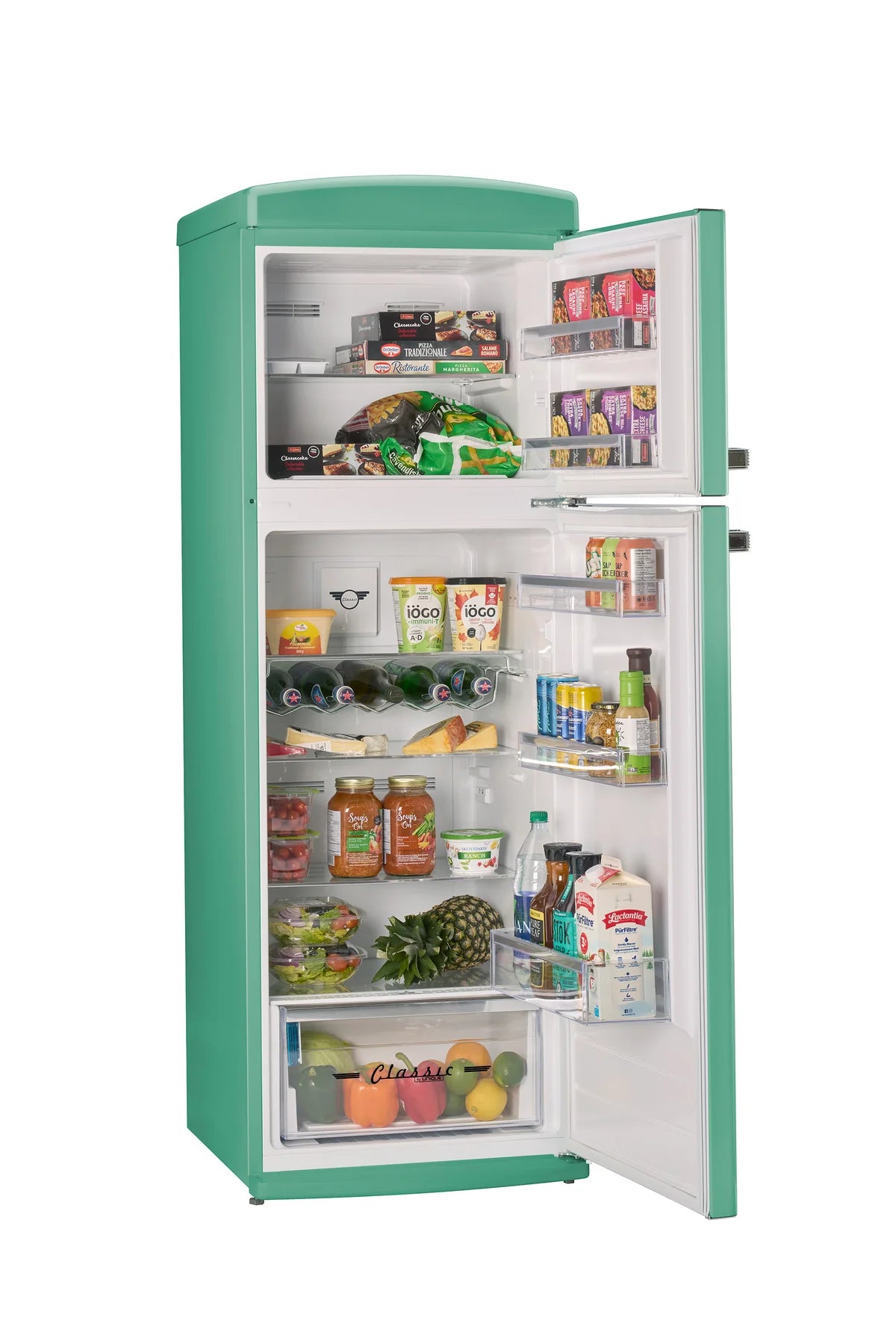 Unique 310L Ocean Mist Turquoise Top Mount Refrigerator UNQ-310L T TM