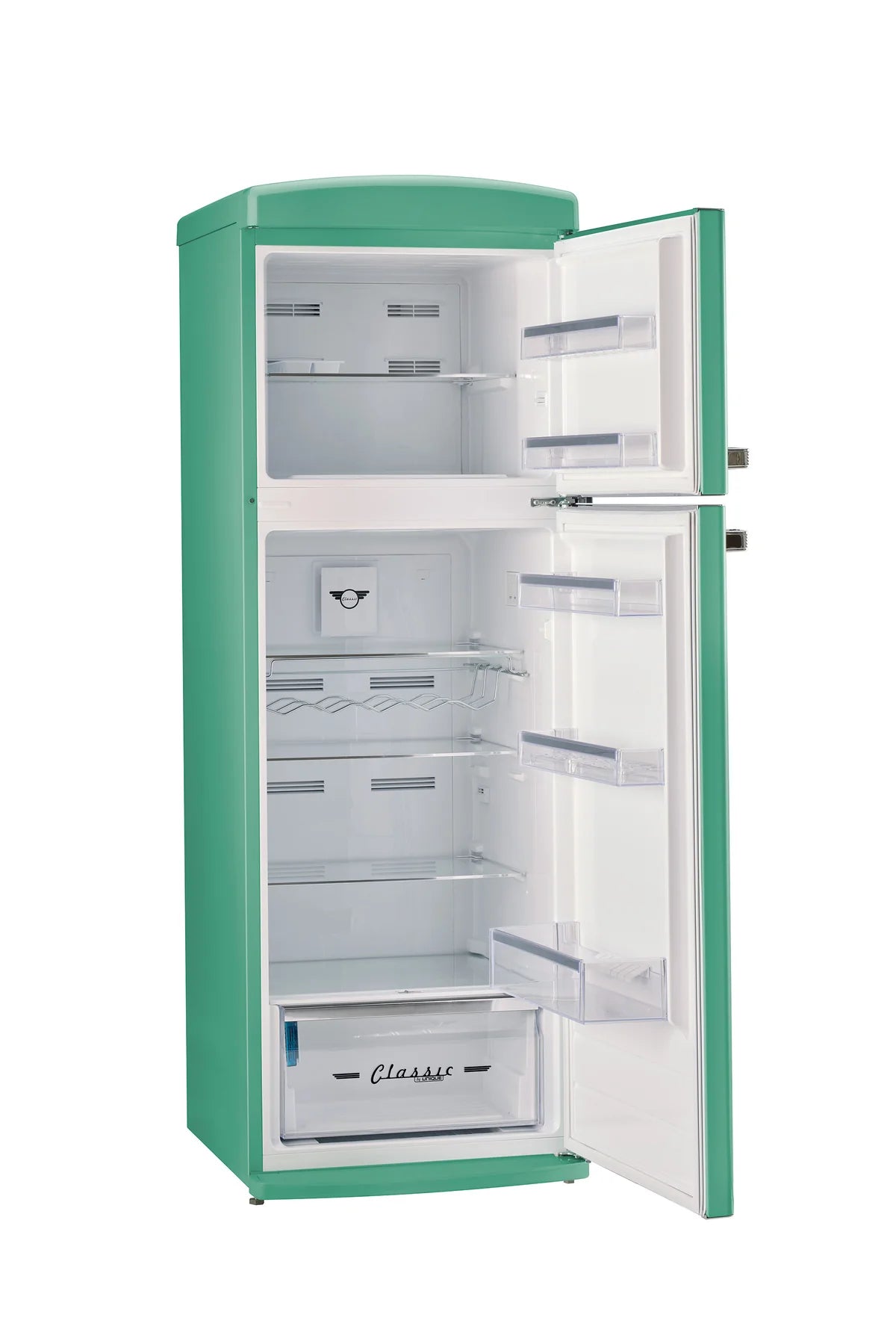 Unique 310L Ocean Mist Turquoise Top Mount Refrigerator UNQ-310L T TM