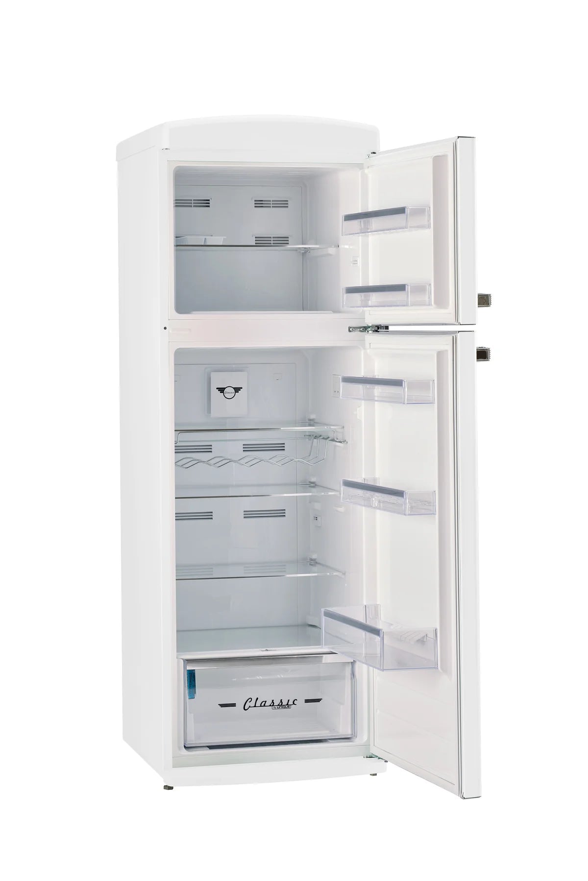 Unique 310L Marshmallow White Top Mount Refrigerator UNQ-310L W TM