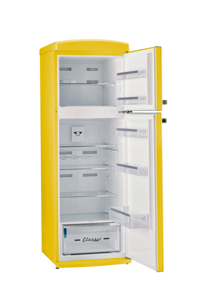 Unique 310L Canary Yellow Top Mount Refrigerator UNQ-310L TM