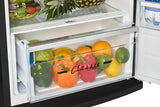 Unique 310L Midnight Black Top Mount Refrigerator UNQ-310L B TM