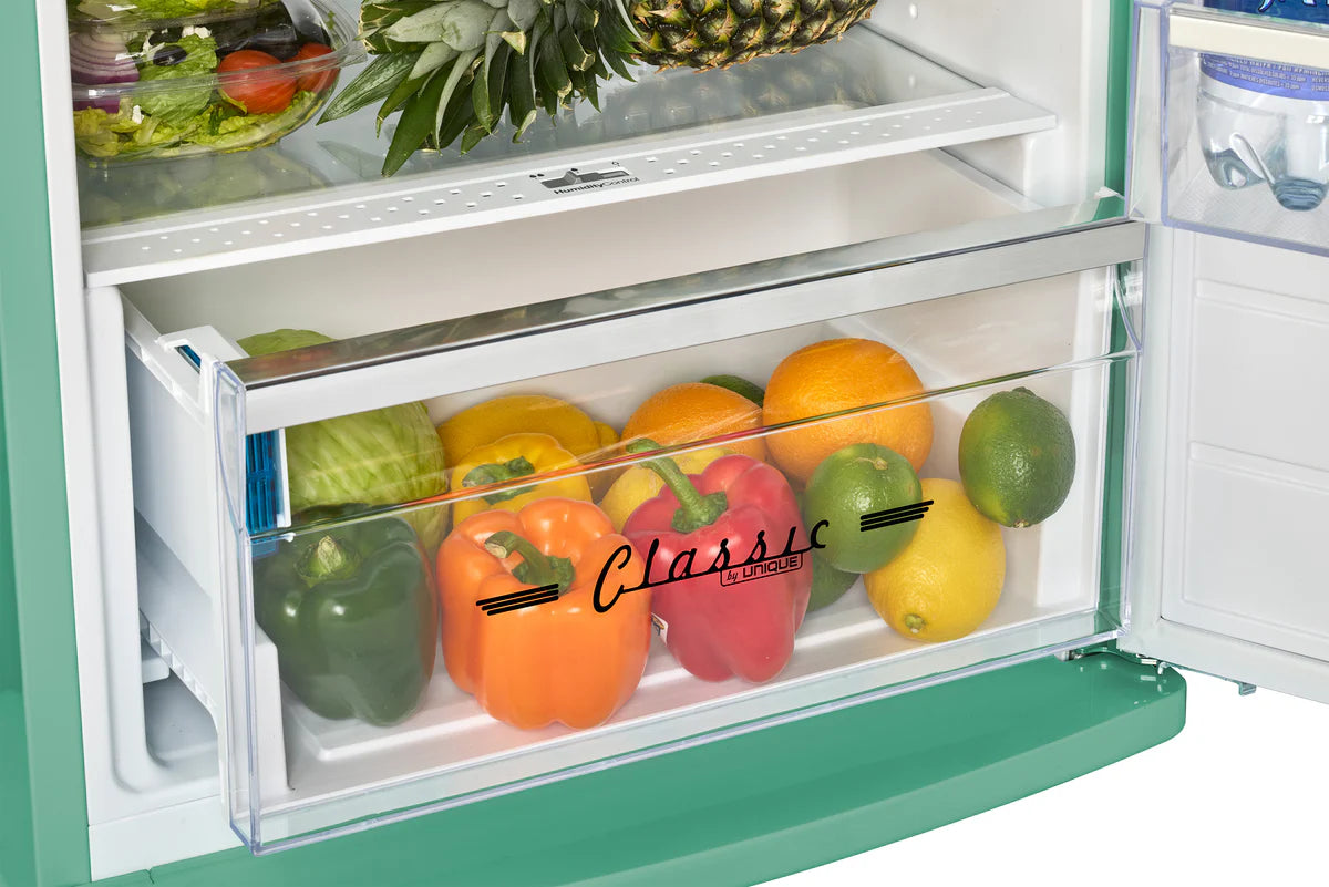 Unique 310L Ocean Mist Turquoise Top Mount Refrigerator UNQ-310L T TM
